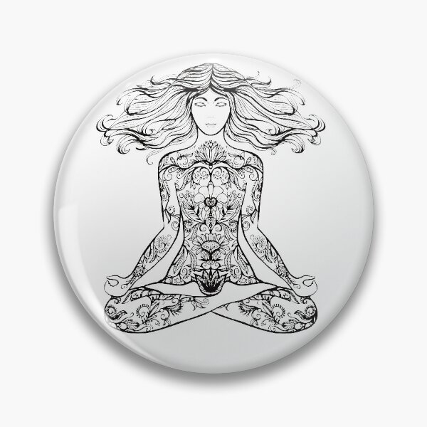 Item preview, yoga tattooed woman designed and sold by TshirtFuchs.