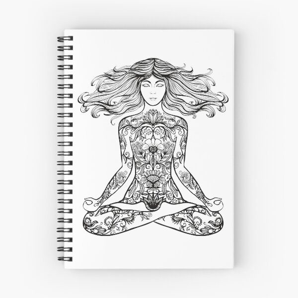 Item preview, yoga tattooed woman designed and sold by TshirtFuchs.