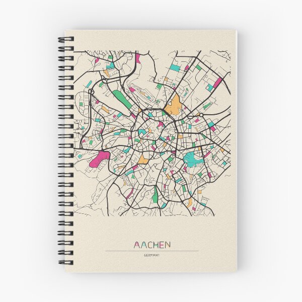Item preview, Aachen, Germany Street Map designed and sold by A Deniz Akerman.