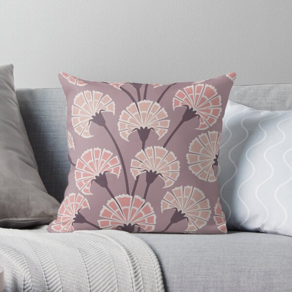 Scented carnations Throw Pillow