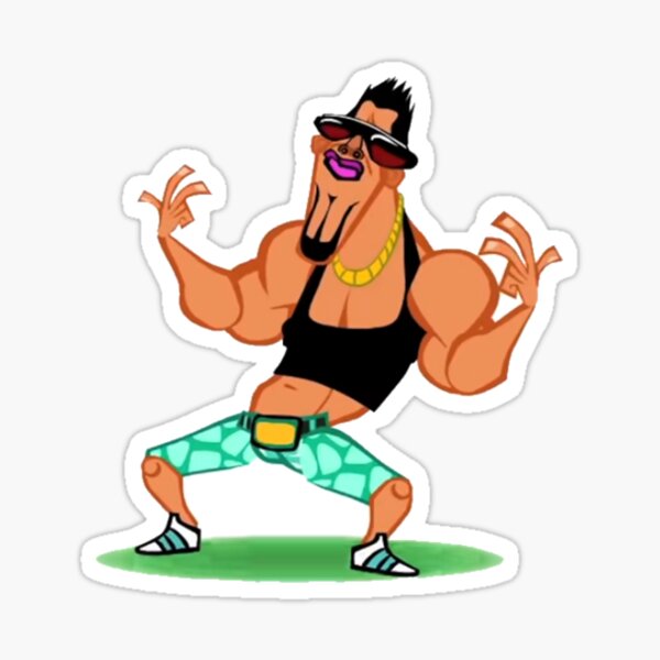 "Mr Douchebag pose" Sticker by memelordKING Redbubble