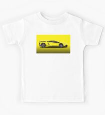 Yellow Aventador LP 750-4 Superveloce Kids Tee