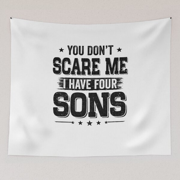 Item preview, You Don't Scare Me I Have Four Sons Funny Dad Husband Gift designed and sold by DanielleNicolet.