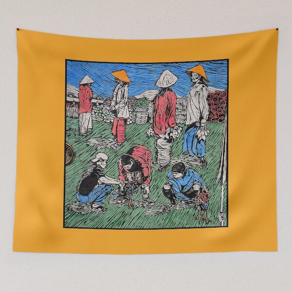 Item preview, Lao Girls Sell Turnips (Lao boys compare cock size) designed and sold by LunaticPainter.