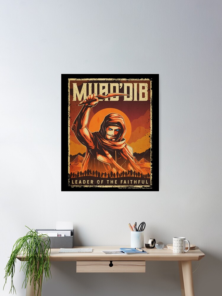 Thumbnail 2 of 3, Poster, Muad'Dib Leader of the Faithful Dune designed and sold by B-Cubed-Shirts.