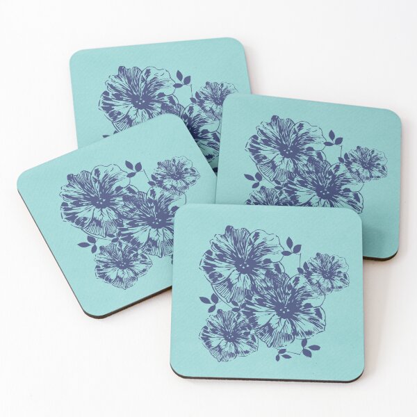 Item preview, Blue Fowers designed and sold by artycraftylady.