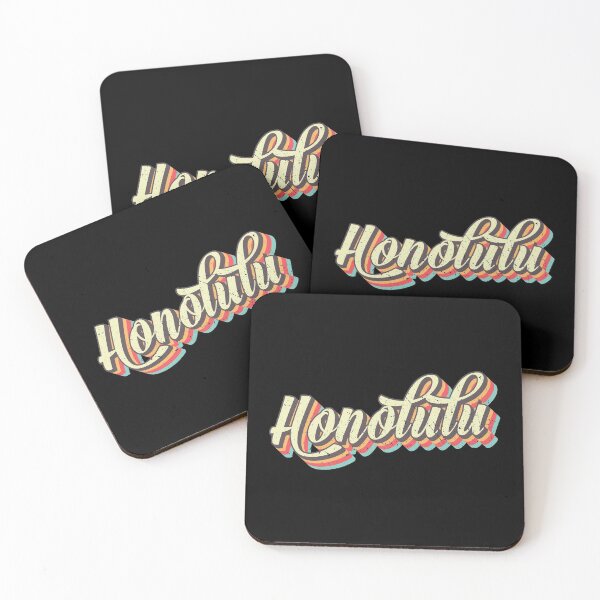 Item preview, Honolulu Hawaii Typographic Design designed and sold by Blok45.