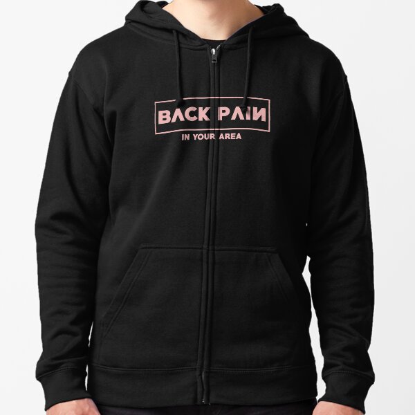 DOULEUR AU DOS BLACKPINK Veste zippée à capuche
