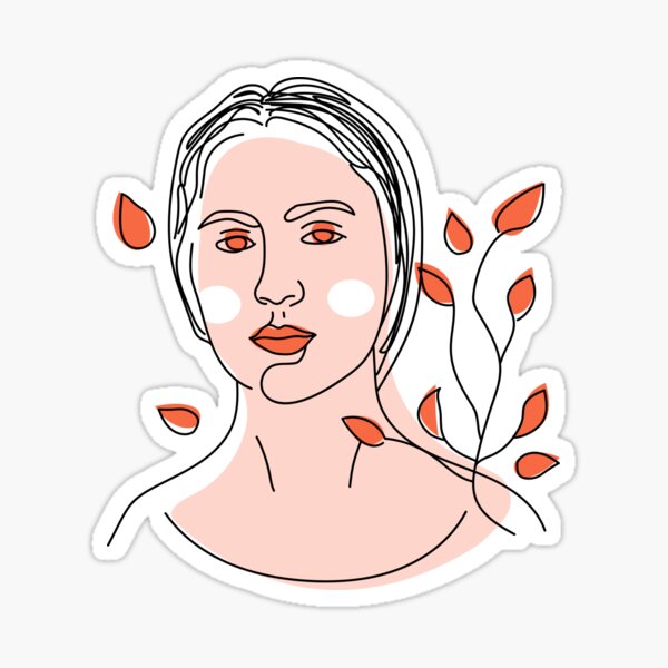 Vista previa del artículo con la obra «Ilustración de silueta de dama de planta abstracta minimalista», diseñado y vendido por gugenia.
