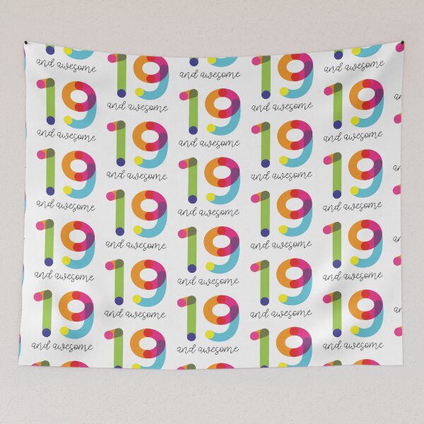 Item preview, 19 and Awesome! designed and sold by VicEllisArt.