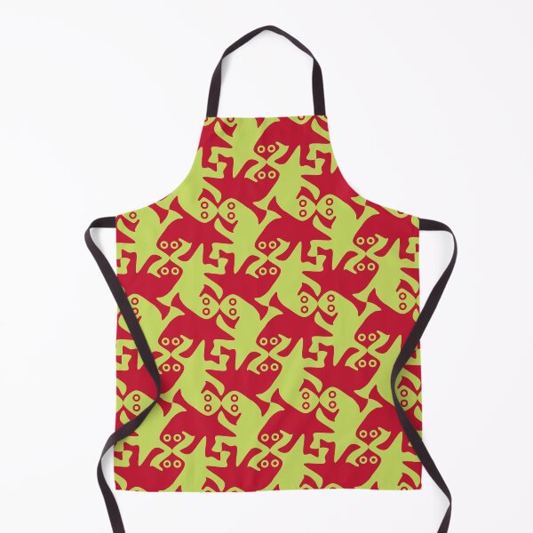 Item preview, Alien kissing reptiles amaranth red lime green designed and sold by aapshop.