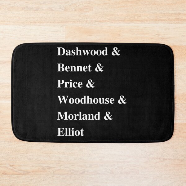 Item preview, Jane Austen characters listed in text form designed and sold by itinerist.