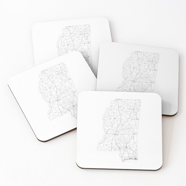 Item preview, Mississippi State Map, Art Print By LandSartprints designed and sold by LandSartprints.