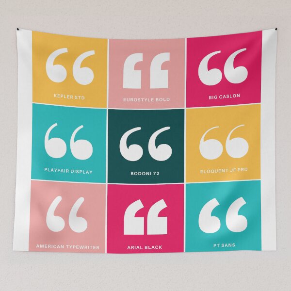 Item preview, Quotation Marks Typography designed and sold by rofocreative.