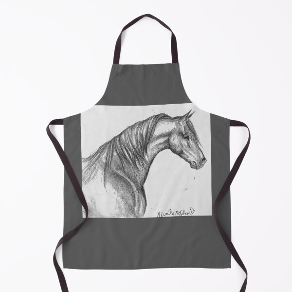 Item preview, Arabian horse portrait drawing designed and sold by horseaddicted.