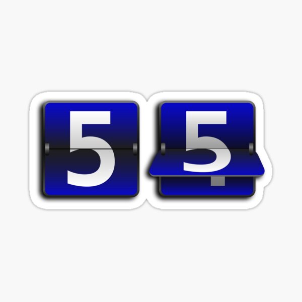 55 counter Glasgow Rangers Sticker