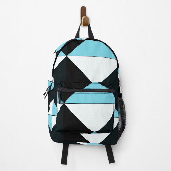 Item preview, Black blue and white triangle pattern designed and sold by aapshop.
