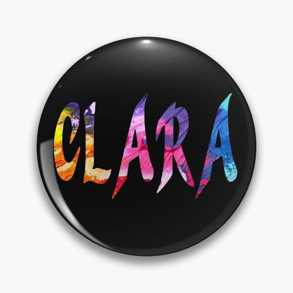 Item preview, Clara text name colourful design designed and sold by Areashor.