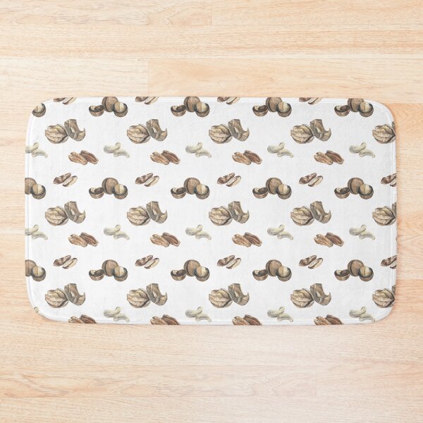 Item preview, Nuts pattern on white designed and sold by Flowersforbear.