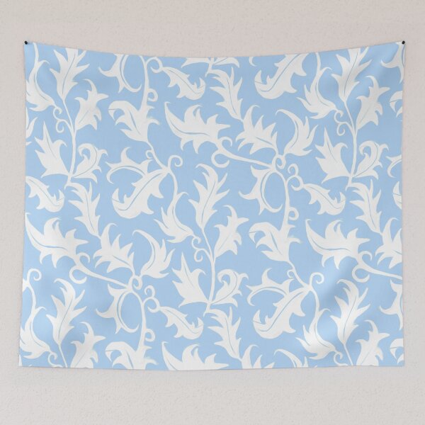 Item preview, Simple Art Nouveau Vines - Periwinkle  designed and sold by TigaTiga.