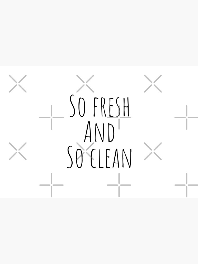 Disover So Fresh And So Clean | Funny Bathroom Graphic Bath Mat
