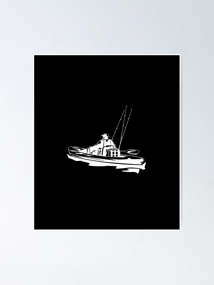 kayak fishing,gift for kayaking lovers Sticker for Sale by Space Art