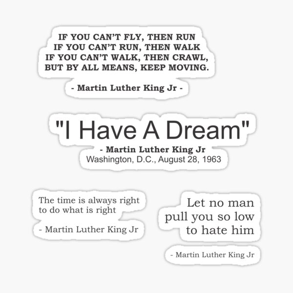 Martin Luther King Quotes Gifts & Merchandise For Sale | Redbubble