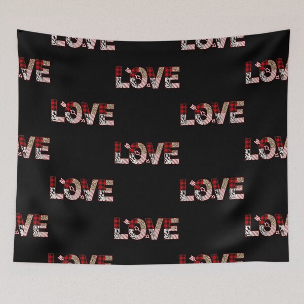 Item preview, Girls Valentine's Day Hearts LOVE Leopard Plaid Zebra  designed and sold by Michelle  Brewster.