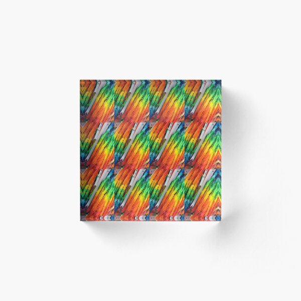Peace Dove Rainbows | JAPAN SERIES Acrylic Block