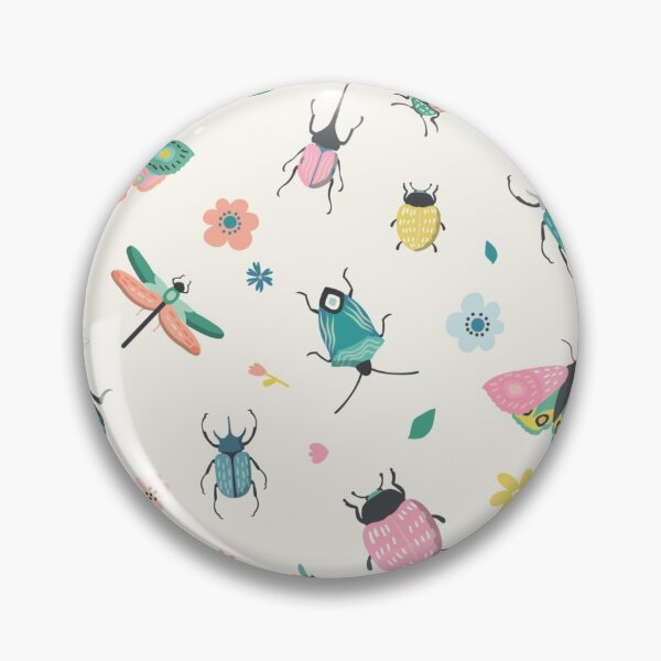 Item preview, Insect beetle butterfly dragonfly spring pattern designed and sold by DerSenat.