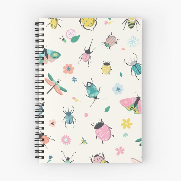 Item preview, Insect beetle butterfly dragonfly spring pattern designed and sold by DerSenat.