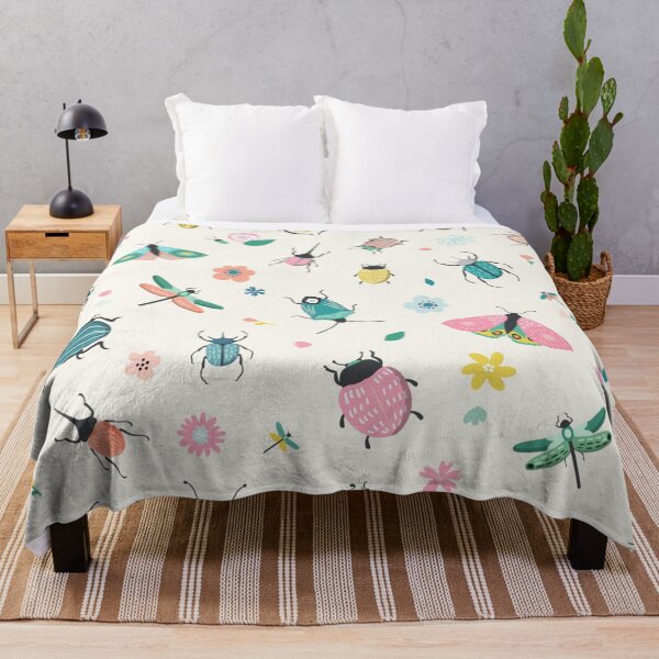 Item preview, Insect beetle butterfly dragonfly spring pattern designed and sold by DerSenat.