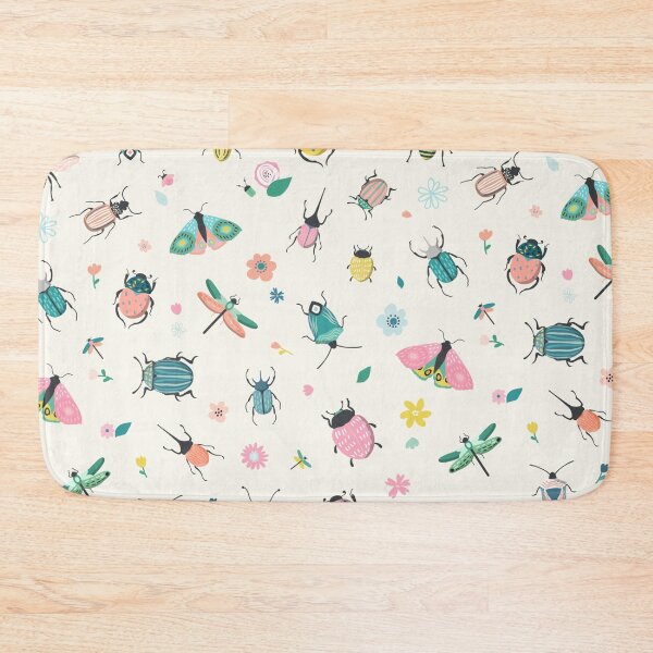 Item preview, Insect beetle butterfly dragonfly spring pattern designed and sold by DerSenat.