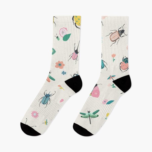 Item preview, Insect beetle butterfly dragonfly spring pattern designed and sold by DerSenat.
