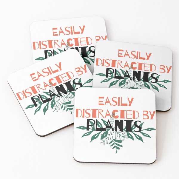 Item preview, Easily distracted by plants - plants lover gift designed and sold by hyggekrog.