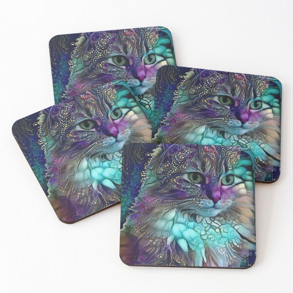 Item preview, Cerkan, cat, chat, cat, kitty, Lea roche paintings Copyright designed and sold by L. ROCHE.