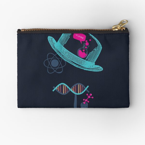 Science Moustache Zipper Pouch