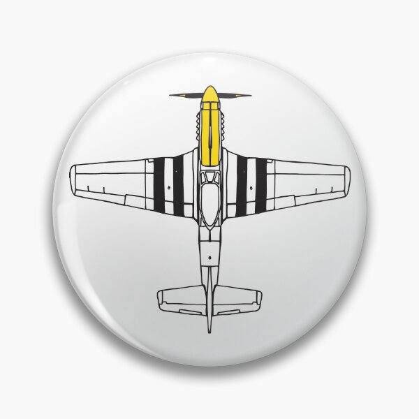 Item preview,  P51 Mustang -  Aeroplane, Aircraft, Illustrated Tribute designed and sold by FoleyPottery.