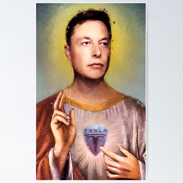 Artikel-Vorschau von Heiliger Elon Moschus, designt und verkauft von TommyZhax.