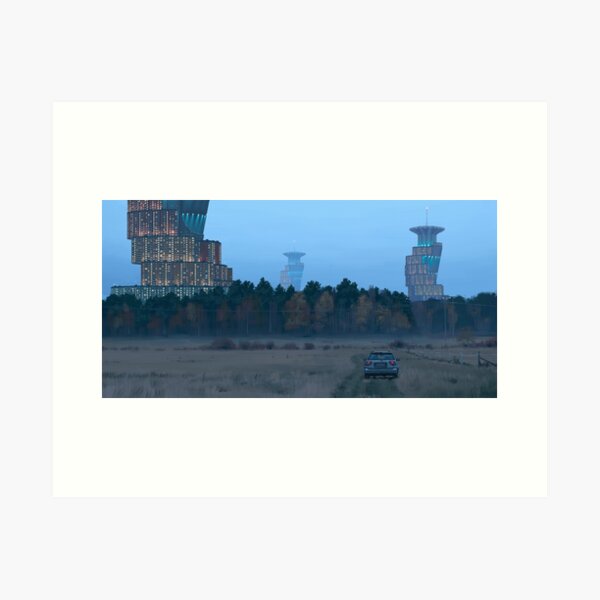 Vertikalstäderna Art Print