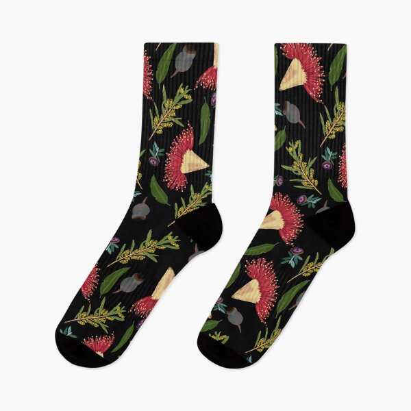 Item preview, Black Red Flowering Gum Eucalyptus Wattle Gumnut  designed and sold by Lozzie Eliza Designs.
