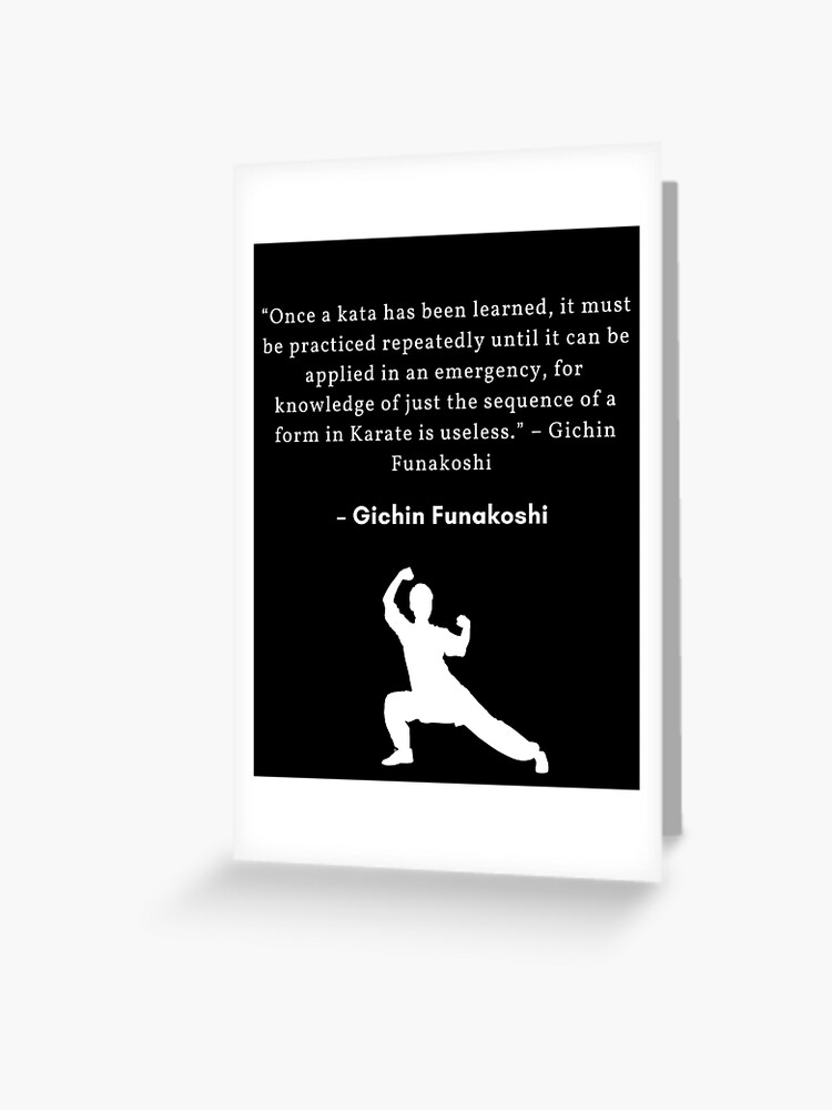 Tarjetas de felicitación «Karate: cita de Gichin Funakoshi» de  StombergDesing | Redbubble
