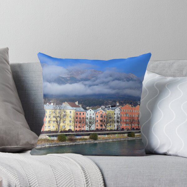 Item preview, Houses by the riverside at Innsbruck designed and sold by Elzbieta Fazel.