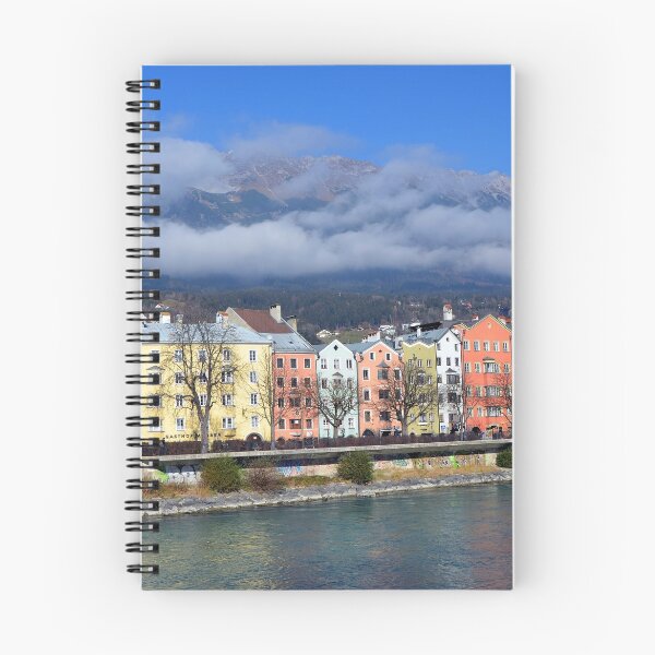 Item preview, Houses by the riverside at Innsbruck designed and sold by Elzbieta Fazel.