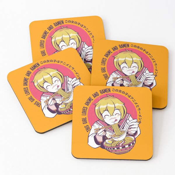 Item preview, This girl loves anime and ramen kawaii designed and sold by Piztees.