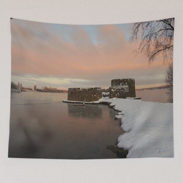 Item preview, Snowy Sunrise At The Chasewater Country Park designed and sold by rawshutterbug.