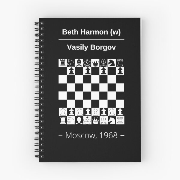 Item preview, Queen's Gambit chess final between Beth Harmon and Vasily Borgov designed and sold by itinerist.