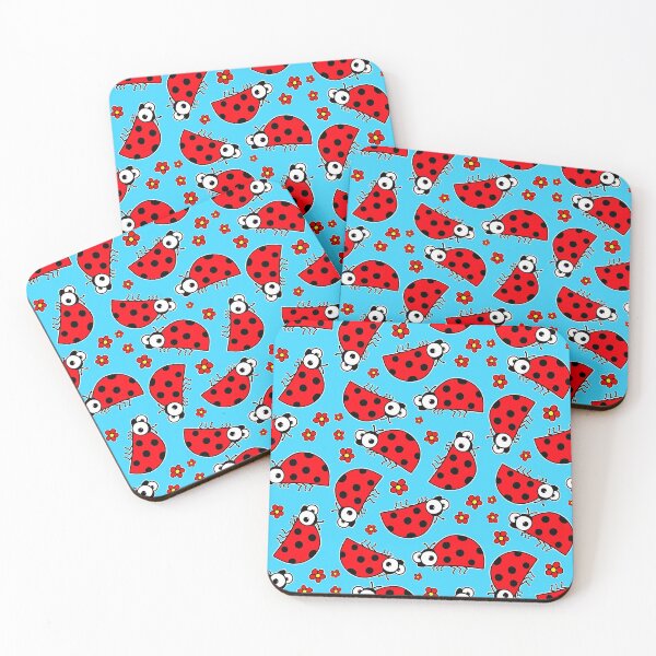 Item preview, Cute Ladybird Ladybug - on blue designed and sold by Adrienne Body.