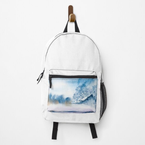 Item preview, Snowy Winter House Watercolour designed and sold by VibrantGifts.