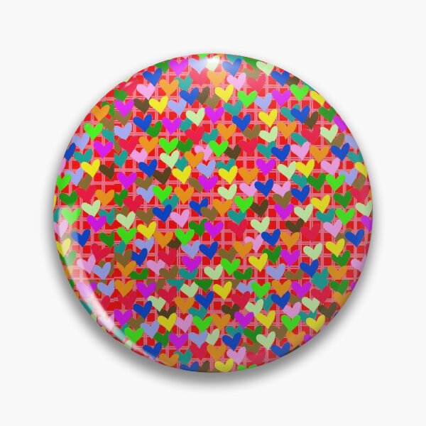 Item preview, multicolour hearts designed and sold by SankiWorld.
